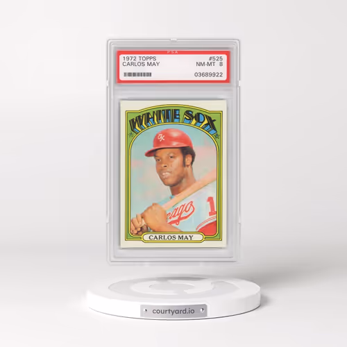 1972 Topps #525 Carlos May (PSA 8 NM-MT)