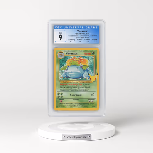 2021 Celebrations - Classic Collection #15/102 Venusaur - Base Set Holo (CGC 9 MINT)