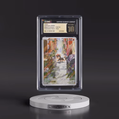 2025 Pokémon Meg EN-Mega Evolution #139 Litleo - Illustration Rare (CGC 10 PRISTINE)
