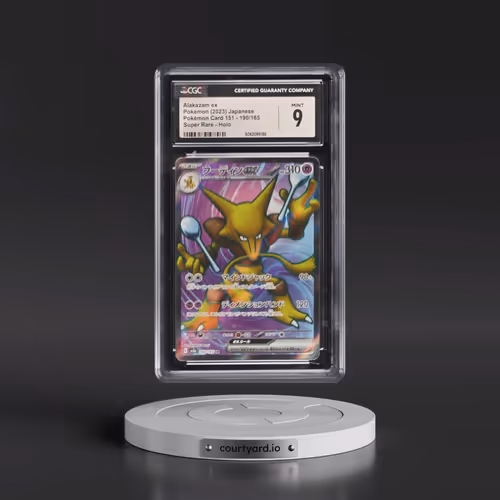2023 Pokémon Card 151 #190/165 Alakazam ex - Super Rare Holo (CGC 9 MINT)