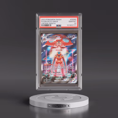 2023 Pokémon Sword and Shield Crown Zenith #GG45 Deoxys Vmax - Full Art (PSA 10 GEM MINT)