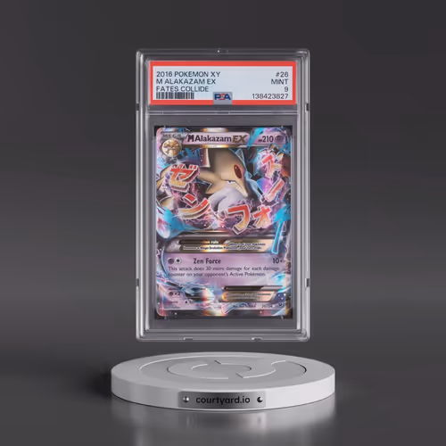 2016 Pokémon XY Fates Collide #26 M Alakazam EX - Holo (PSA 9 MINT)