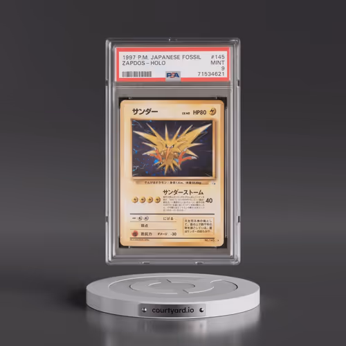 1997 Pokémon Fossil #145 Zapdos - Holo (PSA 9 MINT)