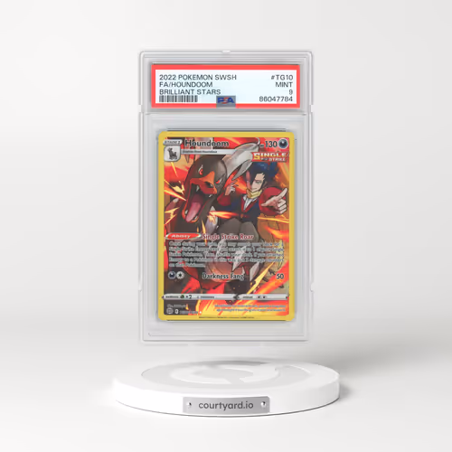 2022 Pokémon Sword & Shield Brilliant Stars #TG10 Houndoom - Full Art (PSA 9 MINT)