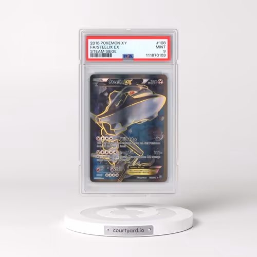 2016 Pokémon XY Steam Siege #108 Steelix EX - Holo Full Art (PSA 9 MINT)