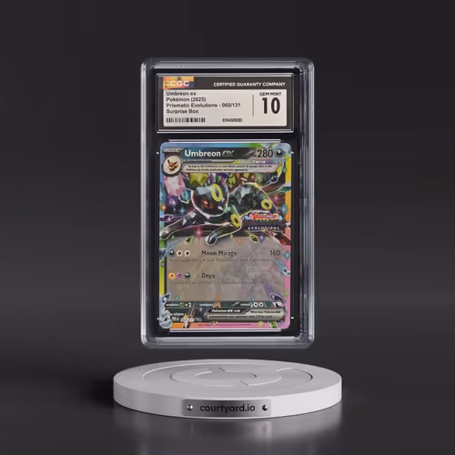 2025 Pokémon Pre EN-Prismatic Evolutions #060 Umbreon EX - Holo Surprise Box Exclusive (CGC 10 GEM M