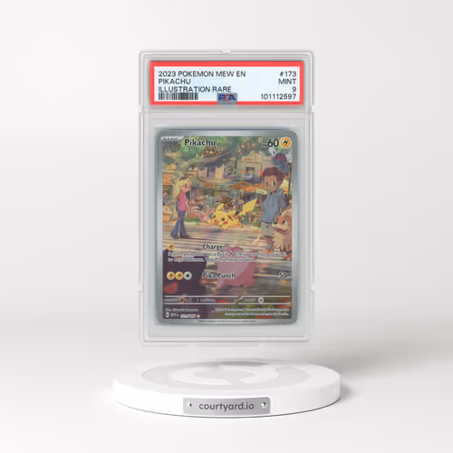 2023 Pokémon Mew EN-151 #173 Pikachu - Illustration Rare (PSA 9 MINT)