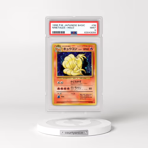 1996 Pokémon Basic #38 Ninetales - Holo (PSA 9 MINT)