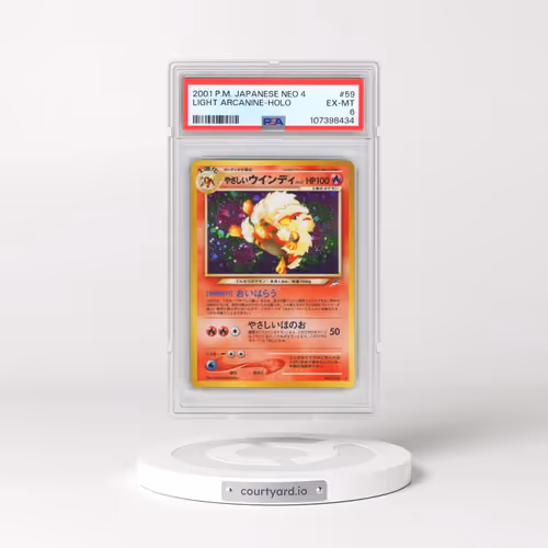 2001 Pokémon Neo 4 #59 Light Arcanine - Holo (PSA 6 EX-MT)