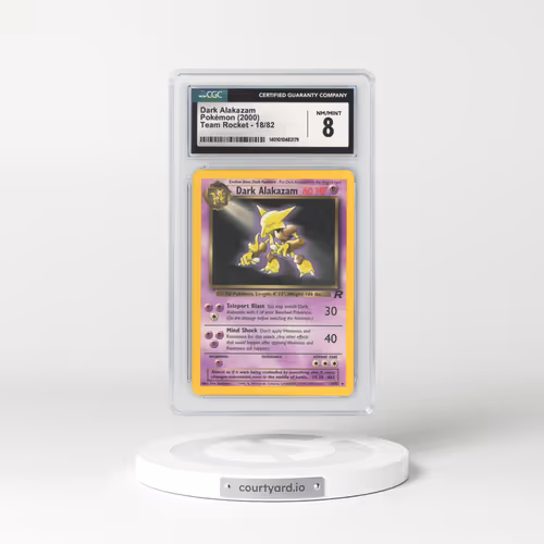 2000 Team Rocket #18 Dark Alakazam (CGC 8 NM-MT)