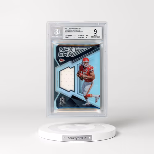 2017 Panini Spectra Next Era Jerseys #2 Patrick Mahomes II (BGS 9 MINT)