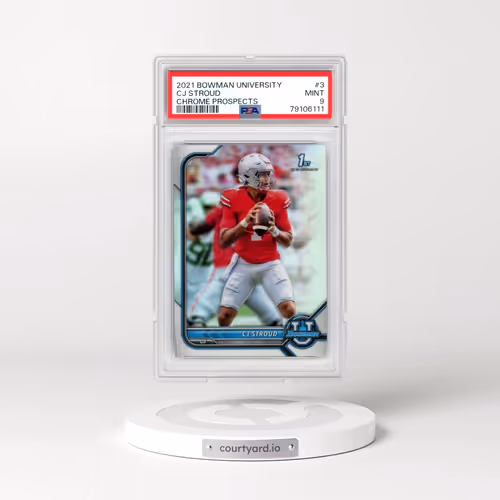 2021 Bowman University Chrome Prospects #3 CJ Stroud (PSA 9 MINT)