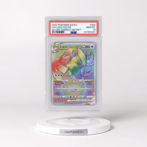 2022 Pokémon Sword & Shield Silver Tempest #202 Lugia Vstar - Full Art Secret (PSA 10 GEM MINT)