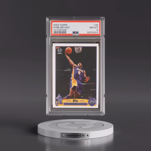 2003 Topps #36 Kobe Bryant - 1st Edition (PSA 8 NM-MT)