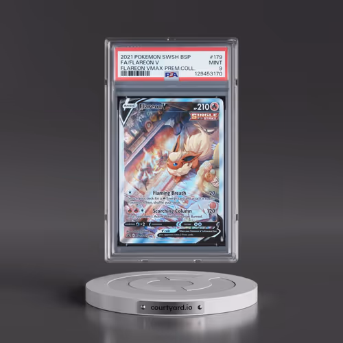 2021 Pokémon Swsh Black Star Promo #179 Flareon V - Holo Full Art Flareon Vmax Premium Collection (P
