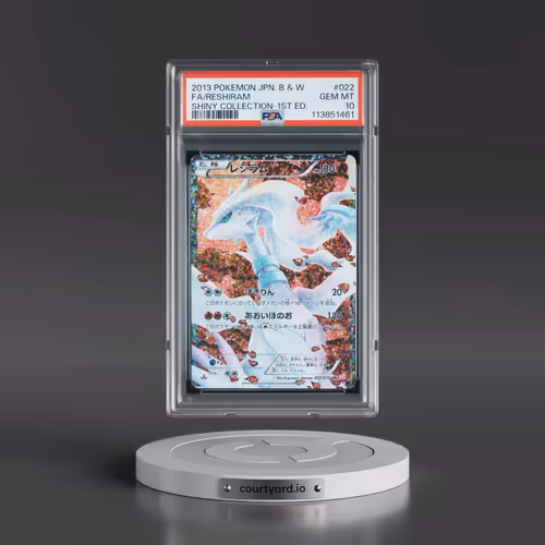 2013 Pokémon Black & White Shiny Collection #022 Reshiram - 1st Edition Full Art (PSA 10 GEM MINT)