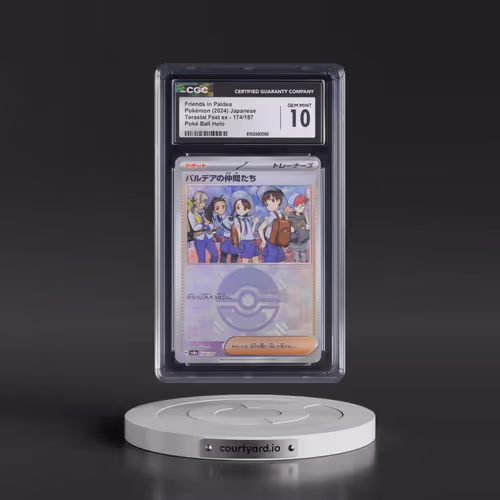 2024 High Class Pack: Terastal Fest ex - sv8a #174/187 Friends in Paldea - Poké Ball Holo (CGC 10 GE