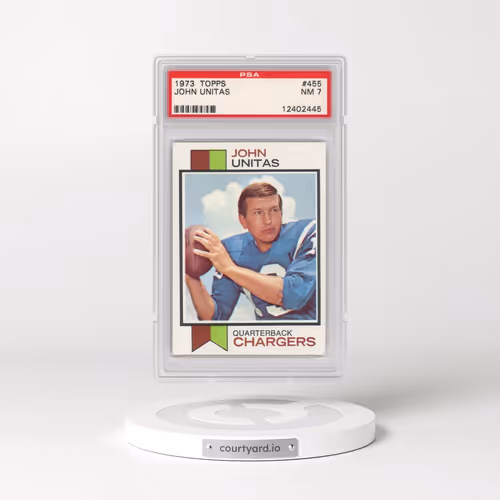 1973 Topps #455 John Unitas (PSA 7 NM)