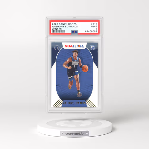 2020 Panini Hoops #216 Anthony Edwards - Winter (PSA 9 MINT)