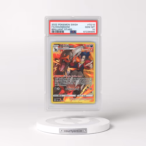2022 Pokémon Sword & Shield Brilliant Stars #TG10 Houndoom - Full Art (PSA 10 GEM MINT)