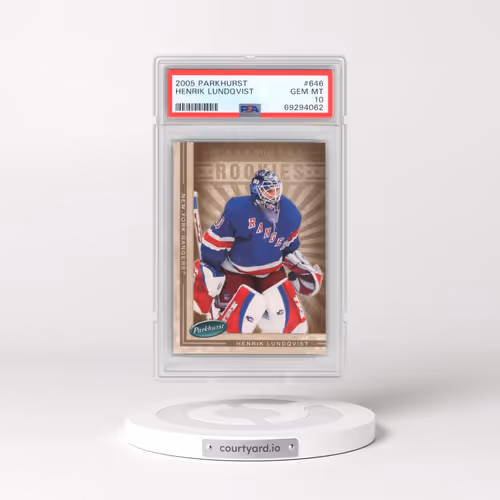 2005 Parkhurst #646 Henrik Lundqvist (PSA 10 GEM MINT)