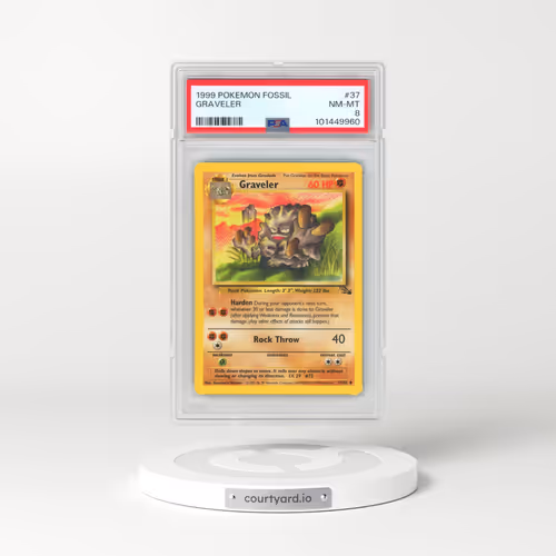 1999 Pokémon Fossil #37 Graveler (PSA 8 NM-MT)
