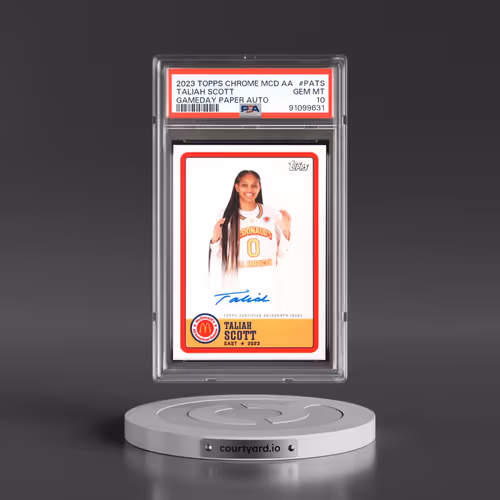 2023 Topps Chrome Mcdonald's All-American Gameday Paper Autographs #PATS Taliah Scott (PSA 10 GEM MINT)
