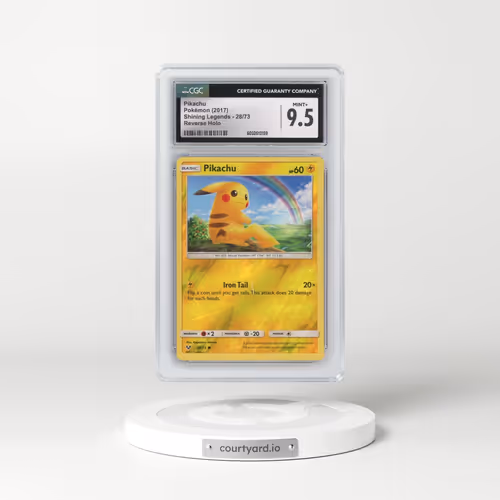 2017 Shining Legends #28/73 Pikachu - Reverse Holo (CGC 9.5 MINT+)