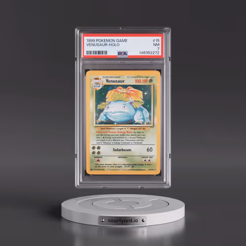 1999 Pokémon Game #15 Venusaur - Holo (PSA 7 NM)