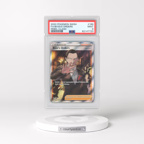 2020 Pokémon Sword & Shield Rebel Clash #189 Boss's Orders - Full Art (PSA 9 MINT)