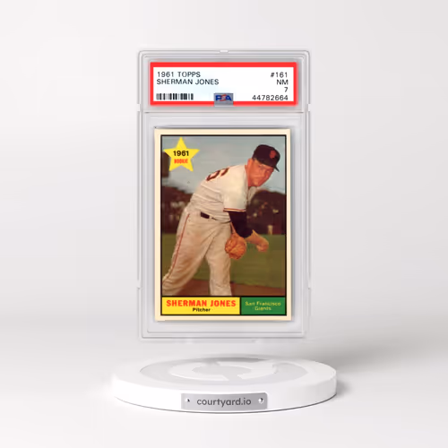 1961 Topps #161 Sherman Jones (PSA 7 NM)