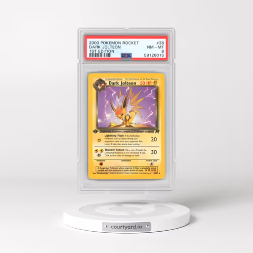 2000 Pokémon Rocket #38 Dark Jolteon - 1st Edition (PSA 8 NM-MT)