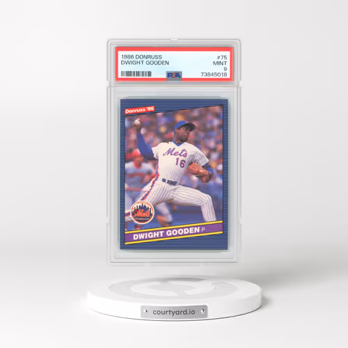 1986 Donruss #75 Dwight Gooden (PSA 9 MINT)