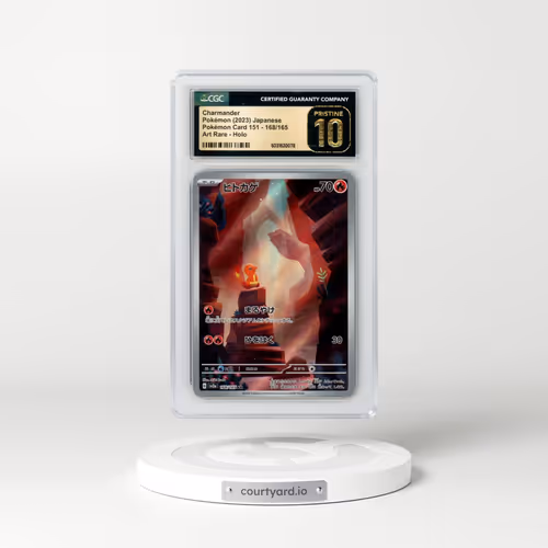 2023 Pokémon Card 151 #168/165 Charmander - Art Rare (CGC 10 PRISTINE)