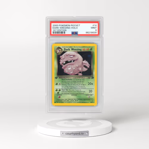 2000 Pokémon Rocket #14 Dark Weezing - 1st Edition Holo (PSA 9 MINT)