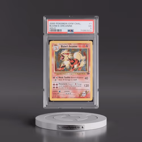 2000 Pokémon Gym Challenge #1 Blaine's Arcanine - Holo (PSA 5 EX)
