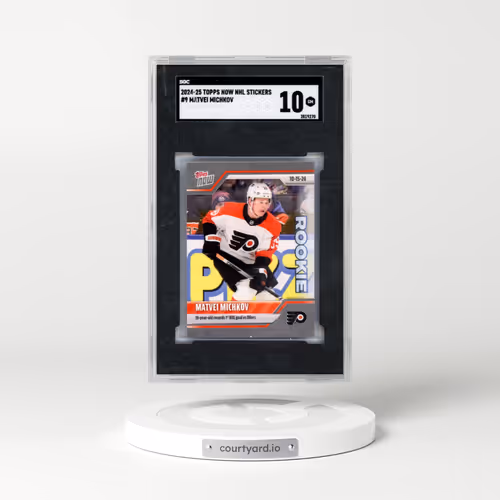 2024 Topps Now Nhl Stickers #9 Matvei Michkov (SGC 10 GEM MINT)