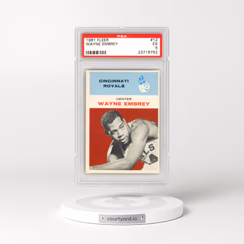 1961 Fleer #12 Wayne Embrey - (Embry) (PSA 5 EX)