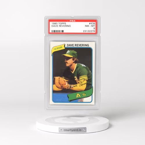 1980 Topps #438 Dave Revering (PSA 8 NM-MT)
