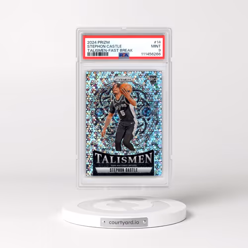 2024 Panini Prizm Talismen #14 Stephon Castle - Fast Break (PSA 9 MINT)