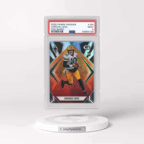 2020 Panini Phoenix #104 Jordan Love - Fire Burst (PSA 9 MINT)