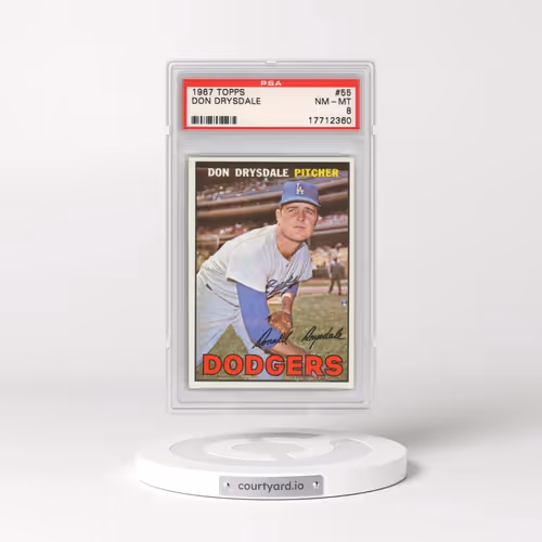 1967 Topps #55 Don Drysdale (PSA 8 NM-MT)