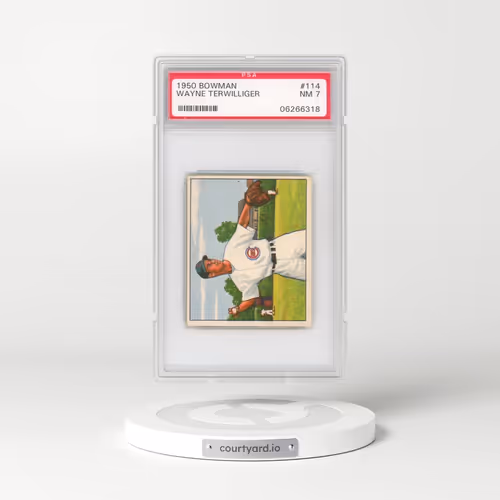 1950 Bowman #114 Wayne Terwilliger (PSA 7 NM)