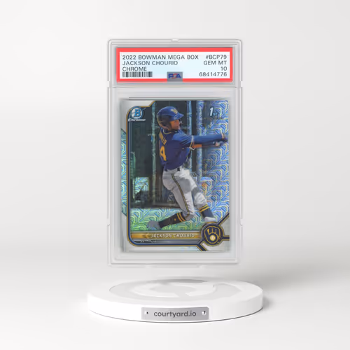 2022 Bowman Mega Box Chrome #79 Jackson Chourio (PSA 10 GEM MINT)