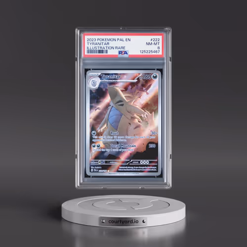 2023 Pokémon Pal EN-Paldea Evolved #222 Tyranitar - Illustration Rare (PSA 8 NM-MT)
