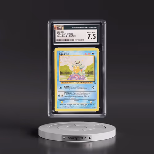 2000 Base Set 2 #93/130 Squirtle (CGC 7.5 NM+)