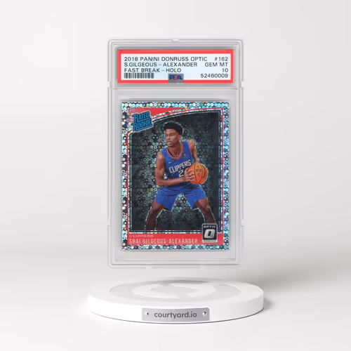 2018 Panini Donruss Optic #162 Shai Gilgeous-Alexander - Fast Break-Holo (PSA 10 GEM MINT)