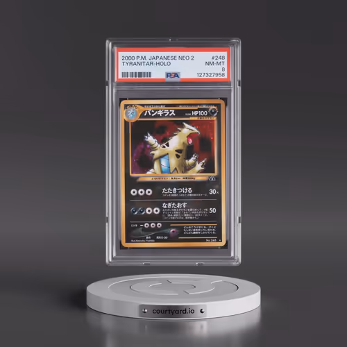 2000 Pokémon Neo 2 #248 Tyranitar - Holo (PSA 8 NM-MT)
