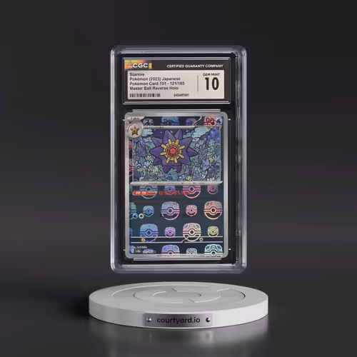 2023 Pokémon Card 151 #121/165 Starmie - Reverse Holo Master Ball (CGC 10 GEM MINT)