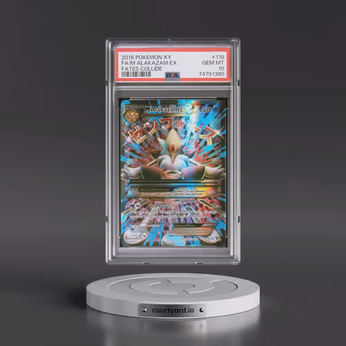 2016 Pokémon XY Fates Collide #118 M Alakazam EX - Holo Full Art (PSA 10 GEM MINT)